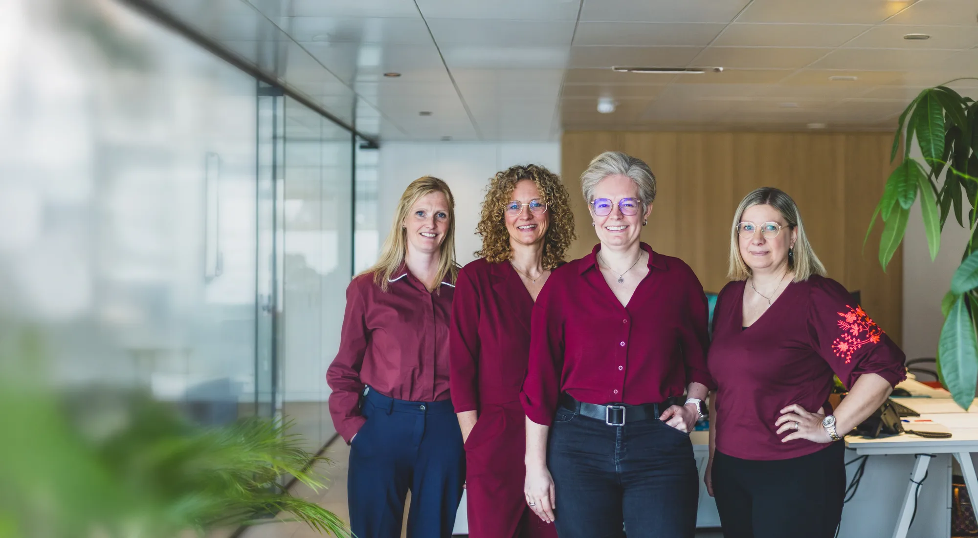 Het team van Julie Braem Accountancy in het kantoor te Zulte
